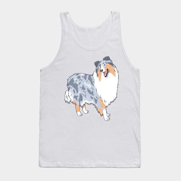 Merle Rough Collie Tank Top by Csieben